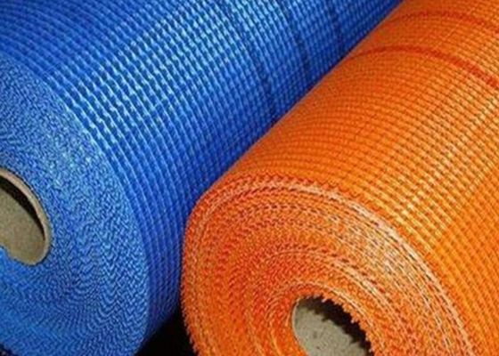 Blaue orange Korrosionsbeständigkeit 1m - 2m Fiberglas-Draht Mesh Buliding Material