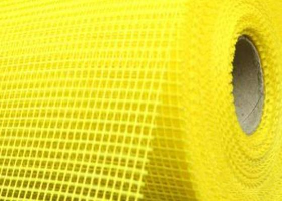 Gelber Fiberglas-Draht Mesh Buliding Material der Korrosionsbeständigkeits-1m